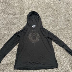 STATE Black Hooded Shirt
